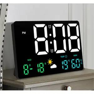 유선 큰숫자 온도 대형 디지털 시계 학교 포인트장식