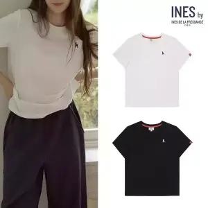 밤비 자수 반팔 티셔츠 2colors/최초가 79,000