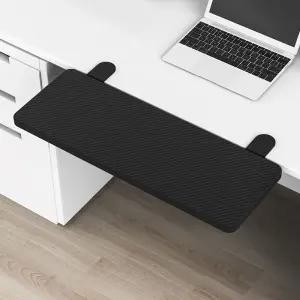 키보드 55x24cm 백단풍색 받침 책상 펀칭없는 키보드받침 다용도 거치대 연장판