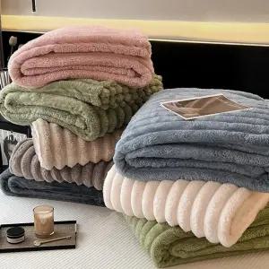 대형 극세사 가정용 차박 밍크 부드러운 블랭킷 담요