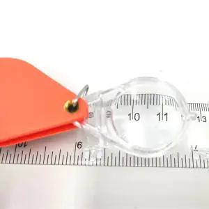 휴대용 미니 돋보기 확대경 열쇠고리 키링