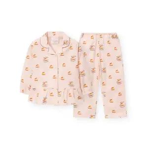 [오르시떼](하남점)여아동 G033 뉴욕치즈케이크 긴소매 파자마 세트