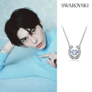 [스와로브스키](강남점)[본사정품/쇼핑백증정] Symbolica 블루 로듐 목걸이 5746562