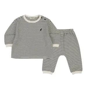 [캉골키즈](강남점)[베이비] 리브드 스트라이프 세트웨어 SA 0A02 블랙 (BSACSE0A020BK)