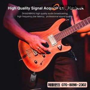 LEKATO WS-60 무선 기타 시스템 2.4GHz 송신기 수신기 스테레오 2 in 1 플러그 6 채널