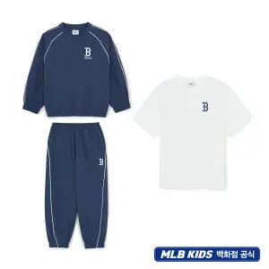 갤러리아 MLB엠엘비키즈 스트릿베이직 우븐맨투맨 3 맨투맨세트(7AS2B0161-43NYS