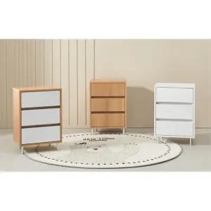 아기방 아기용품 수납 3단 미니 서랍 400 책상아래 원룸 낮은 바닥 서재 침대옆