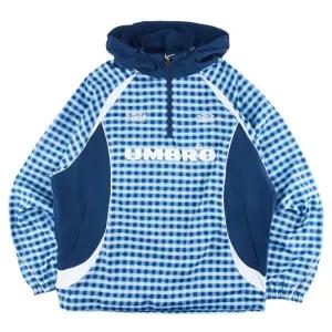 헤리티지 스포티 캐주얼 후드 체크 아노락 UQ123CWT21