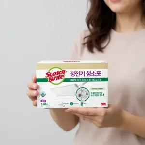 3M 스카치브라이트 정전기 청소포 표준형 150매 2개 바닥청소 밀대청소