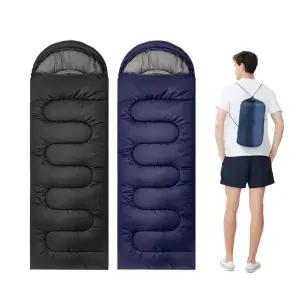 아웃도어 사계절 백패킹 후드 침낭 1300g 차박 캠핑 등산 차박이불 1인용 슬리핑백