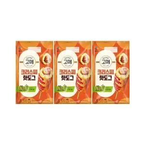 CJ 고메 핫도그 크리스피 400g, 3개