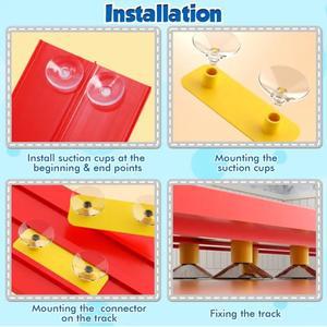 4.5M 플렉시블 레이스 트랙 장난감 DIY 이중 레이싱카 4개의 충격 방지 자동차 롤업 어린이 게임 선물