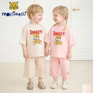 [몰리멜리] 스위트베어반팔실내상하복