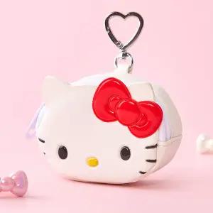 헬로키티 페이스 하트 고리 미니 파우치 동전지갑 소품정리 가방 백팩 꾸미기