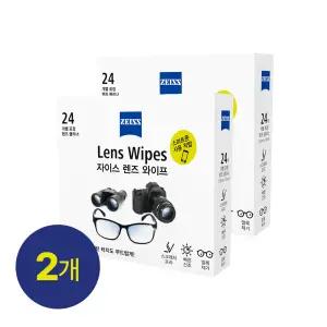[자이스] 렌즈와이프 24매 X 2세트  일회용 휴대폰클리너 카메라액정클리너 렌즈청소 먼지제거
