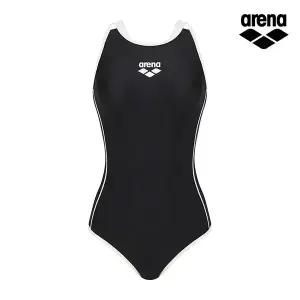 [아레나수영복] 레트로라인 원피스 레스트백 A6SL1LO61BLK