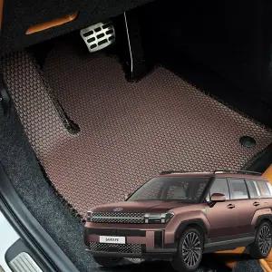 [몬스터클래스]디올뉴 싼타페 MX5 6인승 7인승 벌집매트 1열+2열+3열 TPE 더블 엠보 카매트 발판 용품