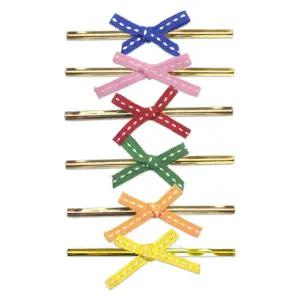 빵끈타이리본-스티치 (약100개) 선물포장 리본타이 SQc5+4phF