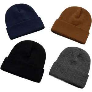남녀공용 무지 비니모자 데일리 니트 비니 겨울 방한 심플 기본모자