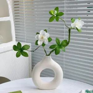 [토마]시크스타일 흰동백 조화/꽃다발 조화꽃 성묘(CN349)