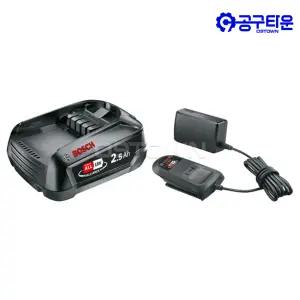 보쉬 Starer set-18V 스타터세트 AL 18V-20 충전기 2.5Ah 1팩 홈앤가든전용 배터리 1600A031T3