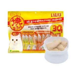 코스트코 이나바 야끼사사미 버라이어티 고양이간식 25g 30개