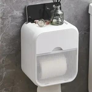 무타공 휴지케이스 휴지걸이 욕실선반 휴대폰거치 화장실 욕실 두루마리 방수 R696