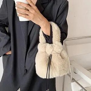 [셀러허브 패션]OHS-BNJ207 7컬러 뽀글이 버킷 토트백