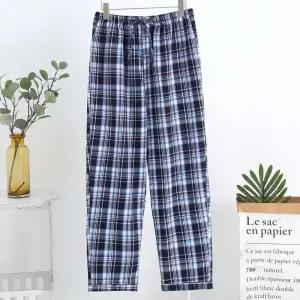 온모어 잠옷 바지 여름 남자 남성 체크 파자마