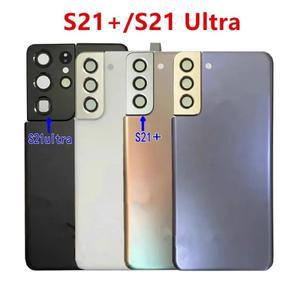 삼성 호환 갤럭시 호환 S21  플러스 유리 배터리 뒷면 커버 수리 S21Ultra 하우징 문 폰 후면 케이스 + 카