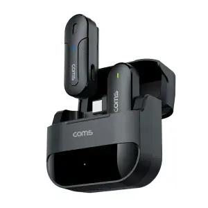 COMS C타입 무선 핀마이크 브이로그 유튜브 인터넷 방송용 강의용 촬영 장비 / 미니 클립 마이크 WISEVA345