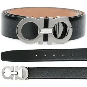 MUST IT_25SS 다크 실버 더블 간치니 벨트 67-9493 0671453