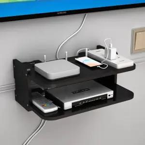 셋톱박스 걸이 선반 와이파이 벽걸이형 벽 보관함 라우터 보관함