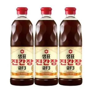 샘표 진간장 금F3 860ml, 3개