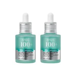 아누아 PDRN 피디알엔 히알루론산 캡슐 세럼 주름케어 앰플 30ml, 2개