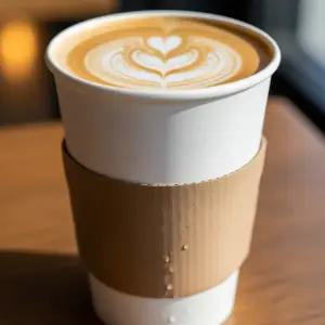 일회용컵 카페 테이크아웃 390ml (13온스) 무지 종이컵 1000개