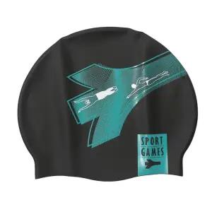 [롯데백화점]레노마 성인 남여공용 로고 실리콘 수영모자 RC2E401_BK