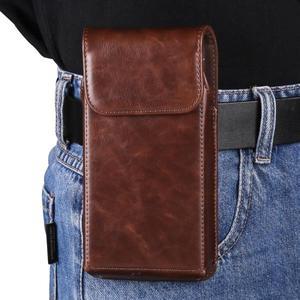 암소 가죽 벨트 클립 휴대폰 가방 남자 허리 주머니  갤럭시 S24 울트라 S23 S22 S21 플러스 S20 FE 참고