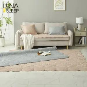 루나앤슬립 목화솜 자수퀼팅 통워싱 카페트 3종세트 대형)