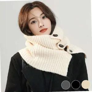 겨울 따뜻 두툼 단추 넥워머 머플러 URD-450