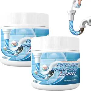 2개의 강력한 배수구 오프너 파이프라인 준설제 새로운 싱크대 배수 청소기 와일드 토네이도 파이프 준설