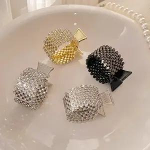 마카담아 포니테일 집게핀 헤어장식 머리핀