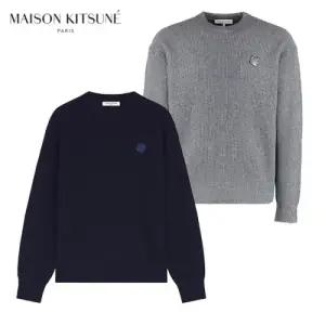 [MAISON] 폭스 헤드 패치 와플 니트