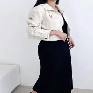 여성 TP22XV87 REN 3446 크롭 자켓 스웨이드 라이더