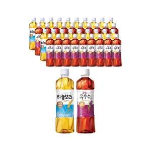 웅진 하늘보리 유/무라벨 랜덤 500ml, 20개 + 자색 옥수수수염차 500ml, 20개