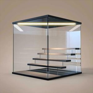 아크릴 LED 피규어 케이스 투명 보관함 계단식 진열장 전시