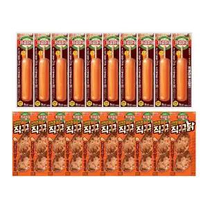 [롯데웰푸드]의성마늘 프랑크 소시지70g x10개+직꾸닭 리얼간장 100g x10개