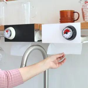 키친타올 걸이 상부장 거치식 티슈 디스펜서 마그네틱 홀더 페이퍼타올 커버