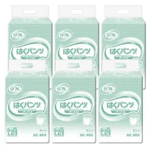 리후레 요실금 슬림팬티 대형 18매 X 6팩 / 언더웨어 성인용기저귀