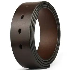 교체용 허리띠 벨트끈 양면 가죽 벨트띠 블랙 남성 혁대